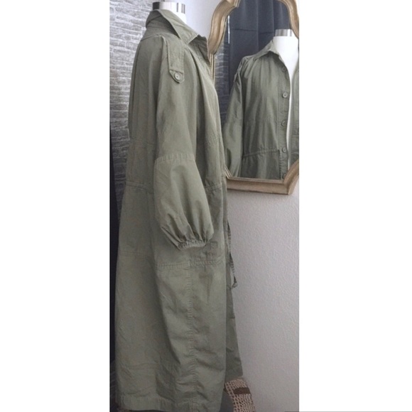 SAINT LAURENT Vintage Military Trench Coat Duster - Picture 4 of 8